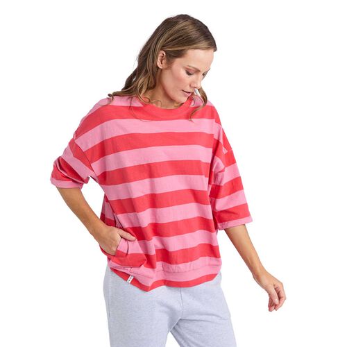 ELM Mazie Block Stripe Sweatshirt